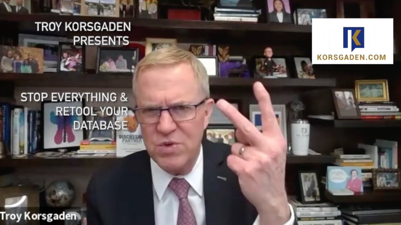 stop everything retool your database