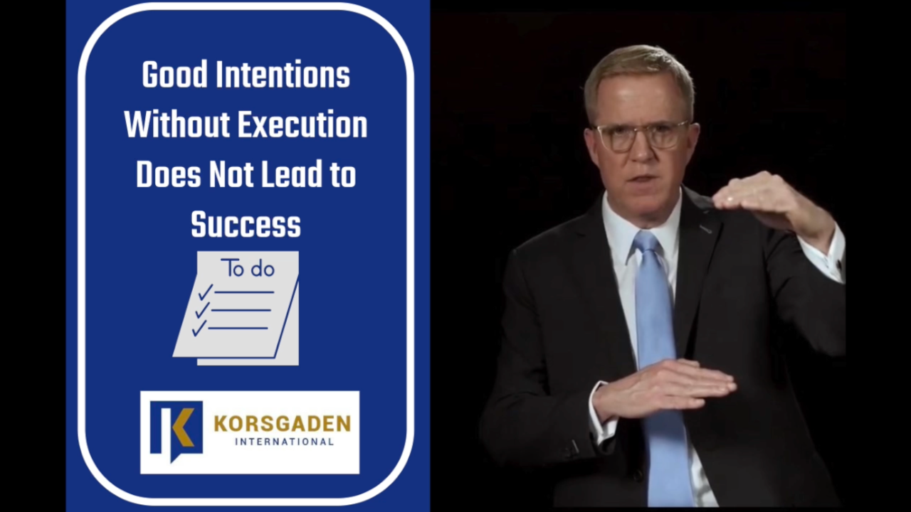 good intentions does not always lead to success